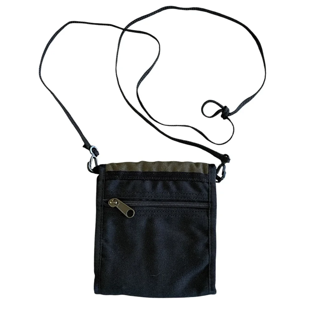 TIMBERLAND Men's Olive Green Canvas Sling Security Waterproof Small Outdoor Bag